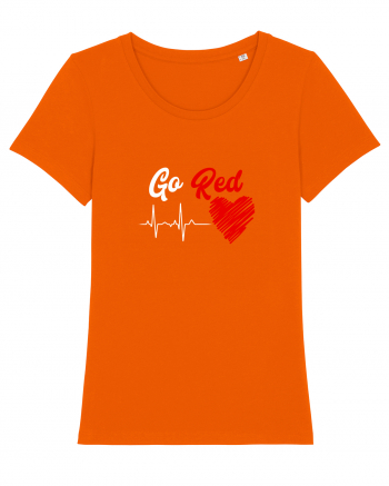 Go Red Bright Orange