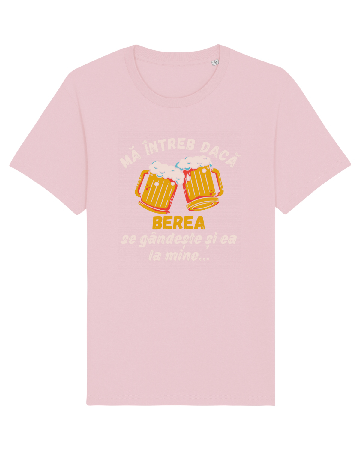 Tricou mânecă scurtă Unisex Rocker Cotton Pink