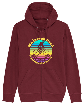 Ma intreb daca bicicleta se gandeste si ea la mine Burgundy