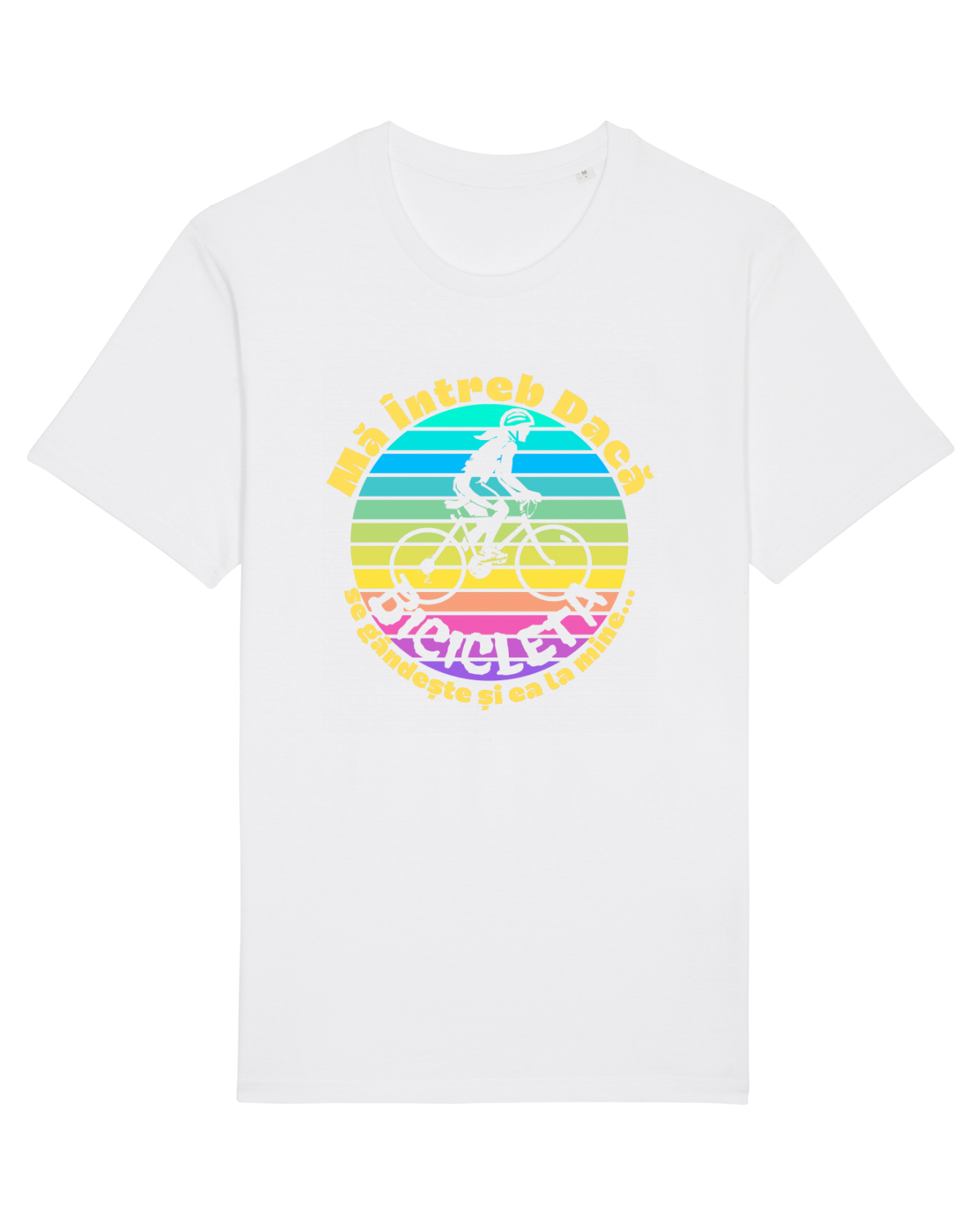 Tricou mânecă scurtă Unisex Rocker White