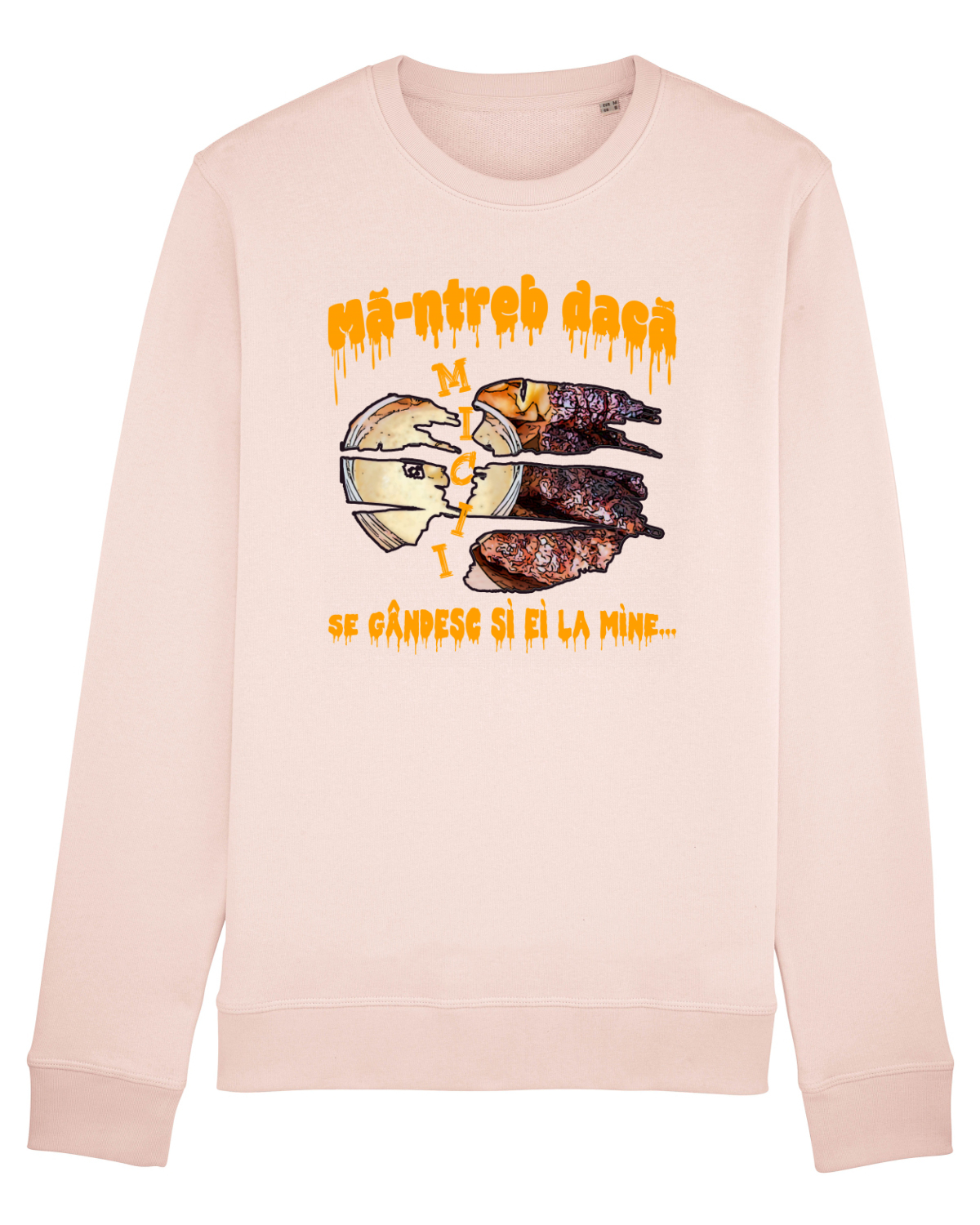 Bluză mânecă lungă Unisex Rise Candy Pink