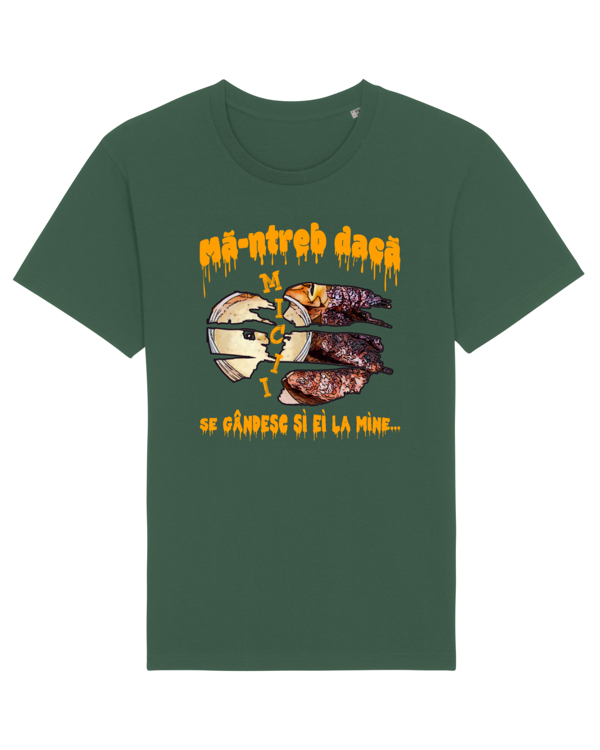 Tricou mânecă scurtă Unisex Rocker Bottle Green