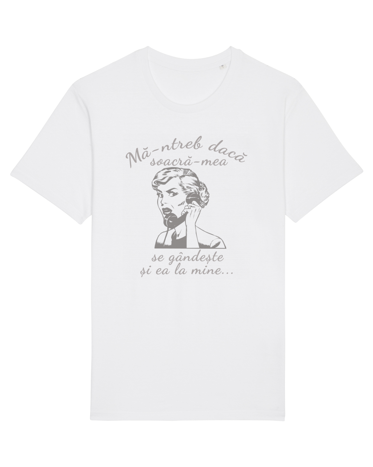 Tricou mânecă scurtă Unisex Rocker White