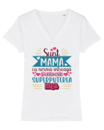 Sunt mama Tricou mânecă scurtă guler V Damă Evoker