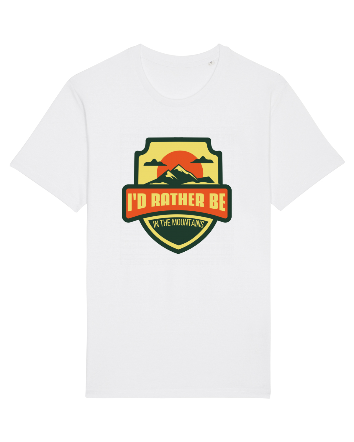 Tricou mânecă scurtă Unisex Rocker White