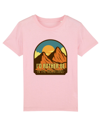 I'd Rather Be In The Mountains Cotton Pink