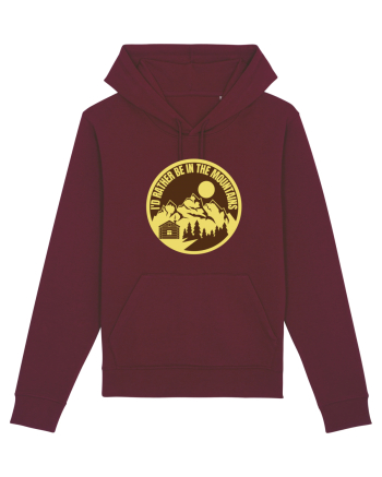 I'd Rather Be In The Mountains Burgundy