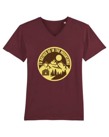 I'd Rather Be In The Mountains Burgundy