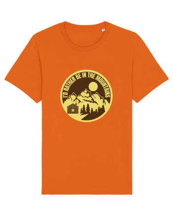 I'd Rather Be In The Mountains Bright Orange