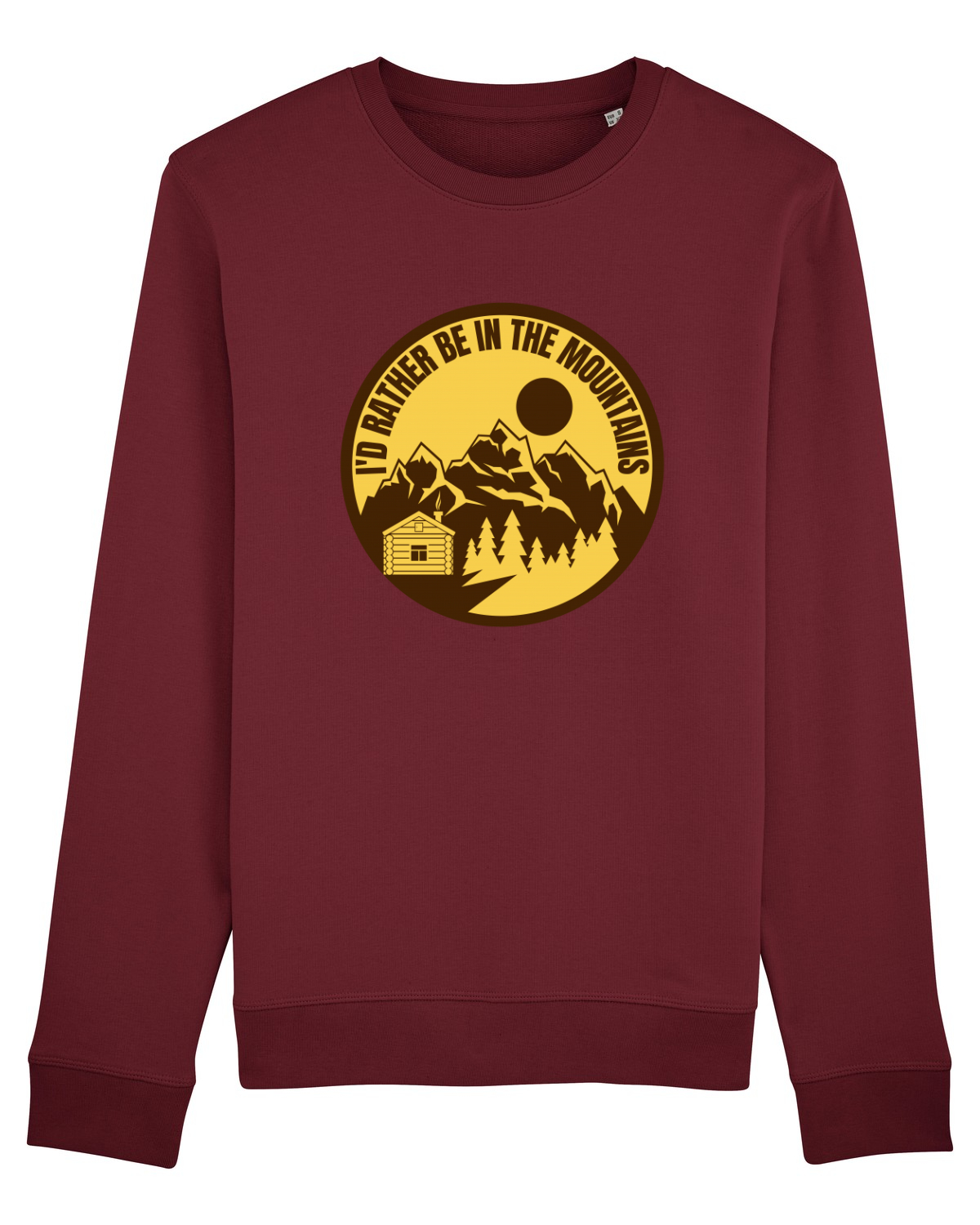 Bluză mânecă lungă Unisex Rise Burgundy