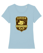 I'd Rather Be In The Mountains Tricou mânecă scurtă guler larg fitted Damă Expresser