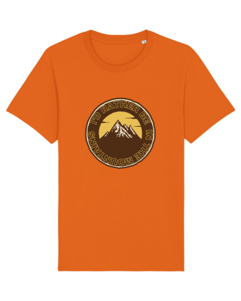 I'd Rather Be In The Mountains Bright Orange