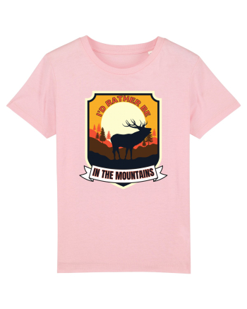 I'd Rather Be In The Mountains Cotton Pink