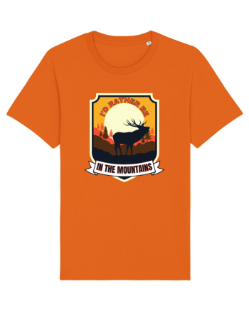 I'd Rather Be In The Mountains Bright Orange