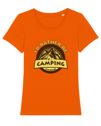 I'd Rather Be In The Mountains Bright Orange