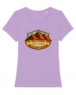 I'd Rather Be In The Mountains Tricou mânecă scurtă guler larg fitted Damă Expresser