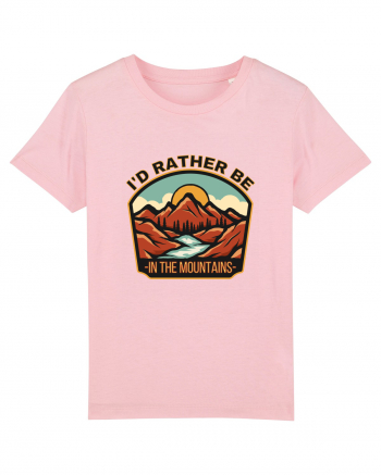 I'd Rather Be In The Mountains Cotton Pink