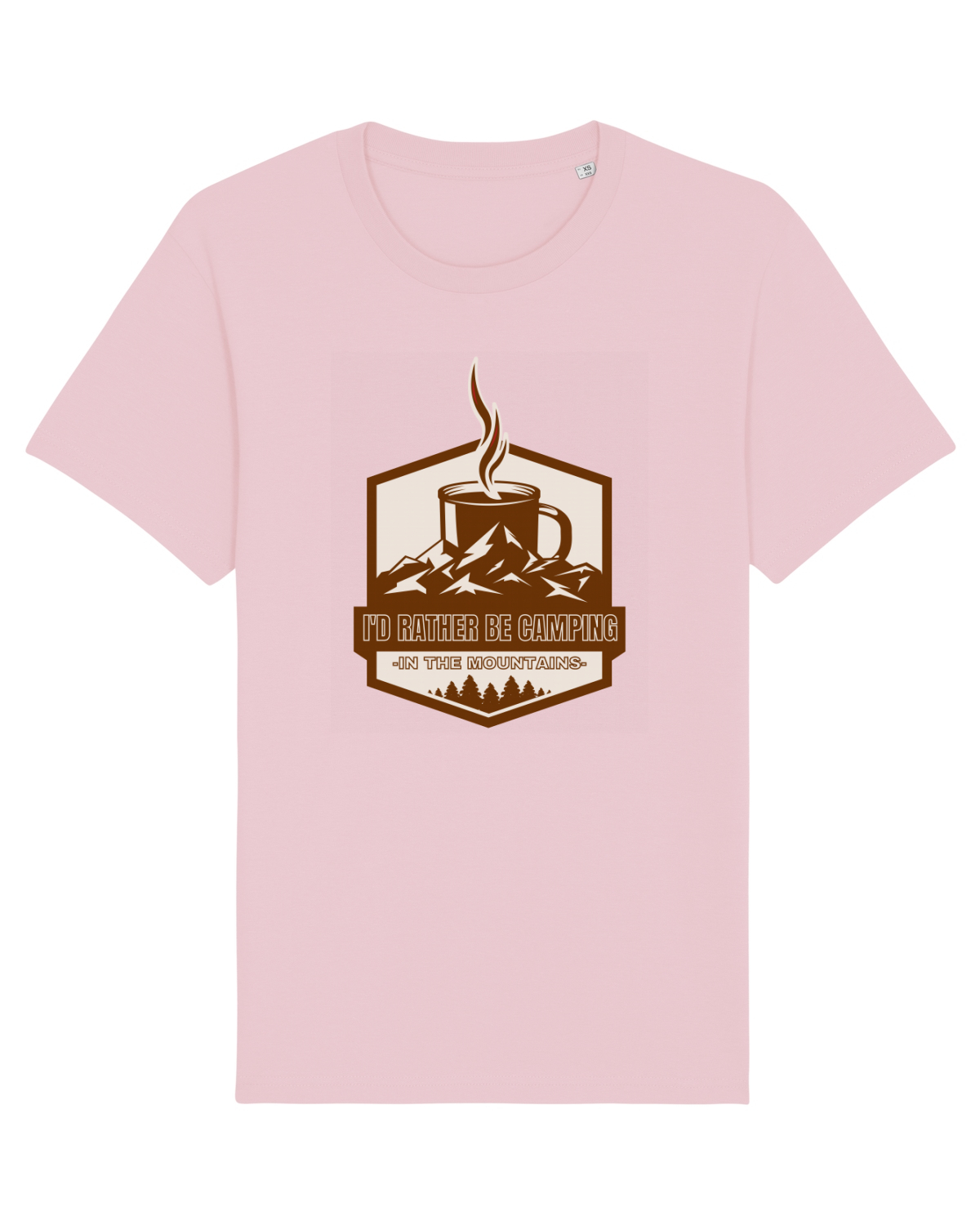 Tricou mânecă scurtă Unisex Rocker Cotton Pink