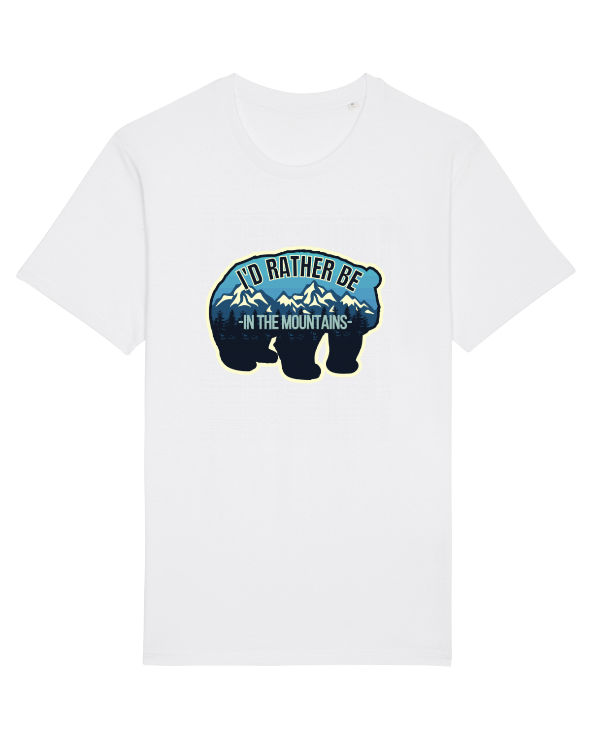 Tricou mânecă scurtă Unisex Rocker White