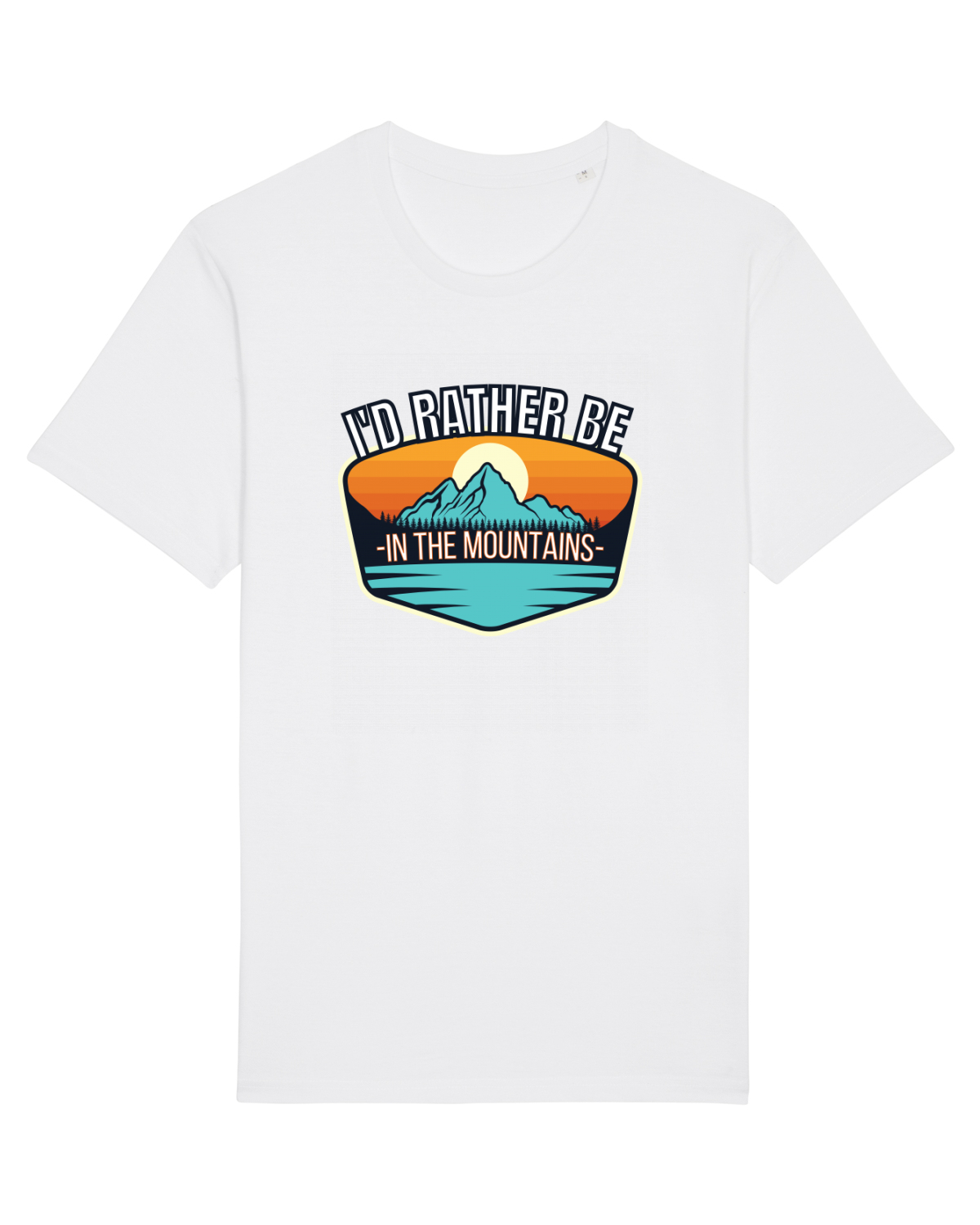 Tricou mânecă scurtă Unisex Rocker White