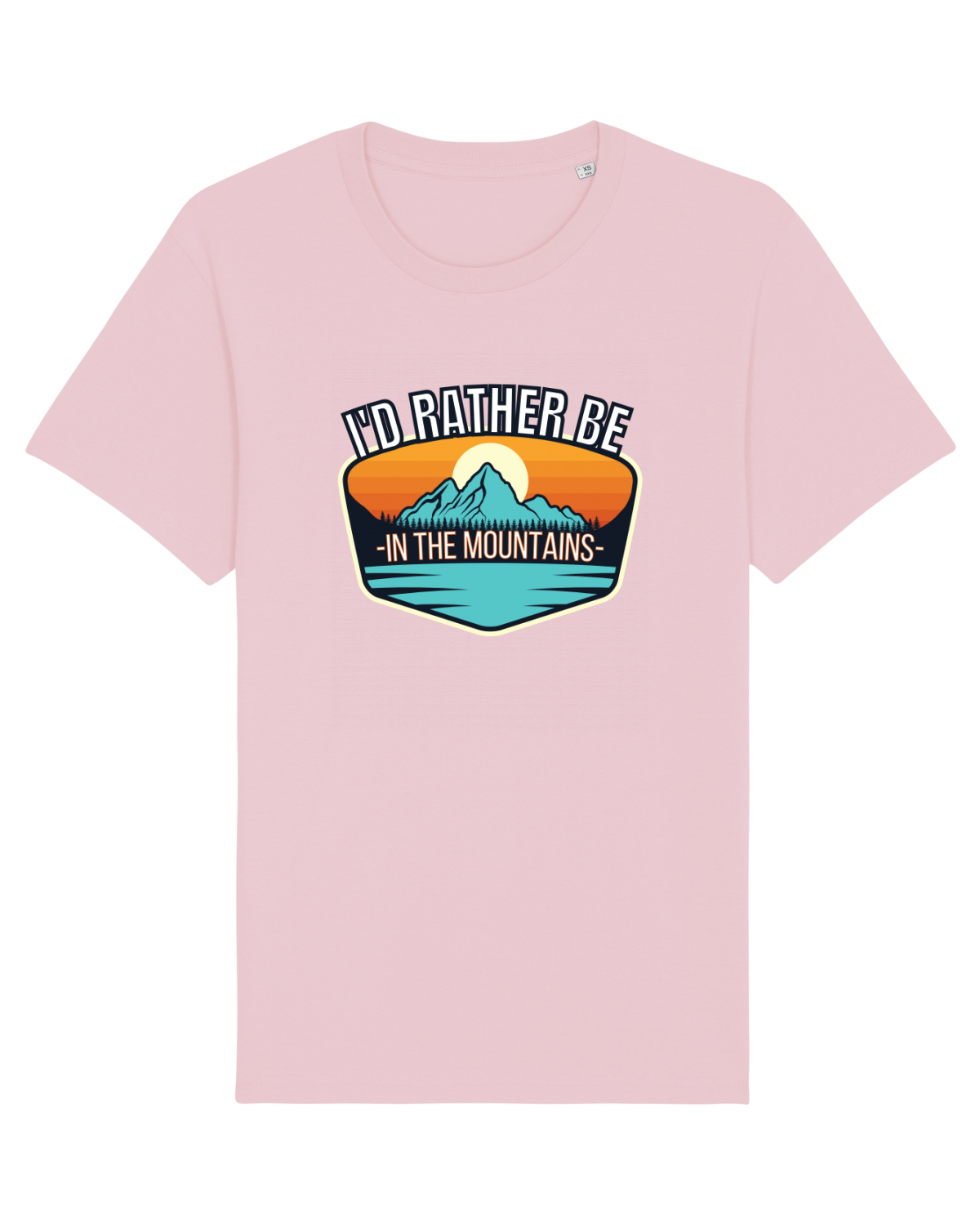Tricou mânecă scurtă Unisex Rocker Cotton Pink