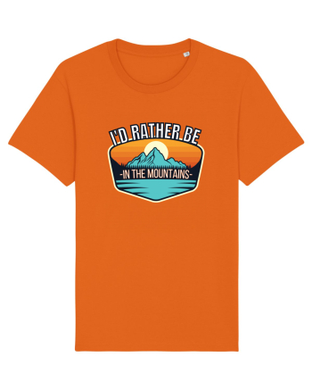 I'd Rather Be In The Mountains Bright Orange
