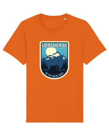 I'd Rather Be In The Mountains Bright Orange