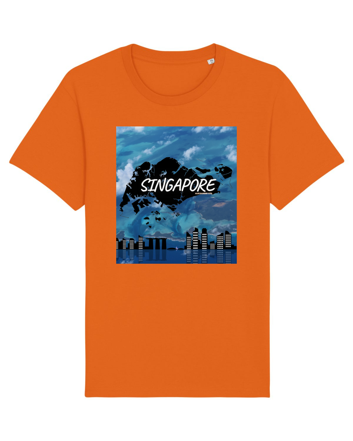 Tricou mânecă scurtă Unisex Rocker Bright Orange