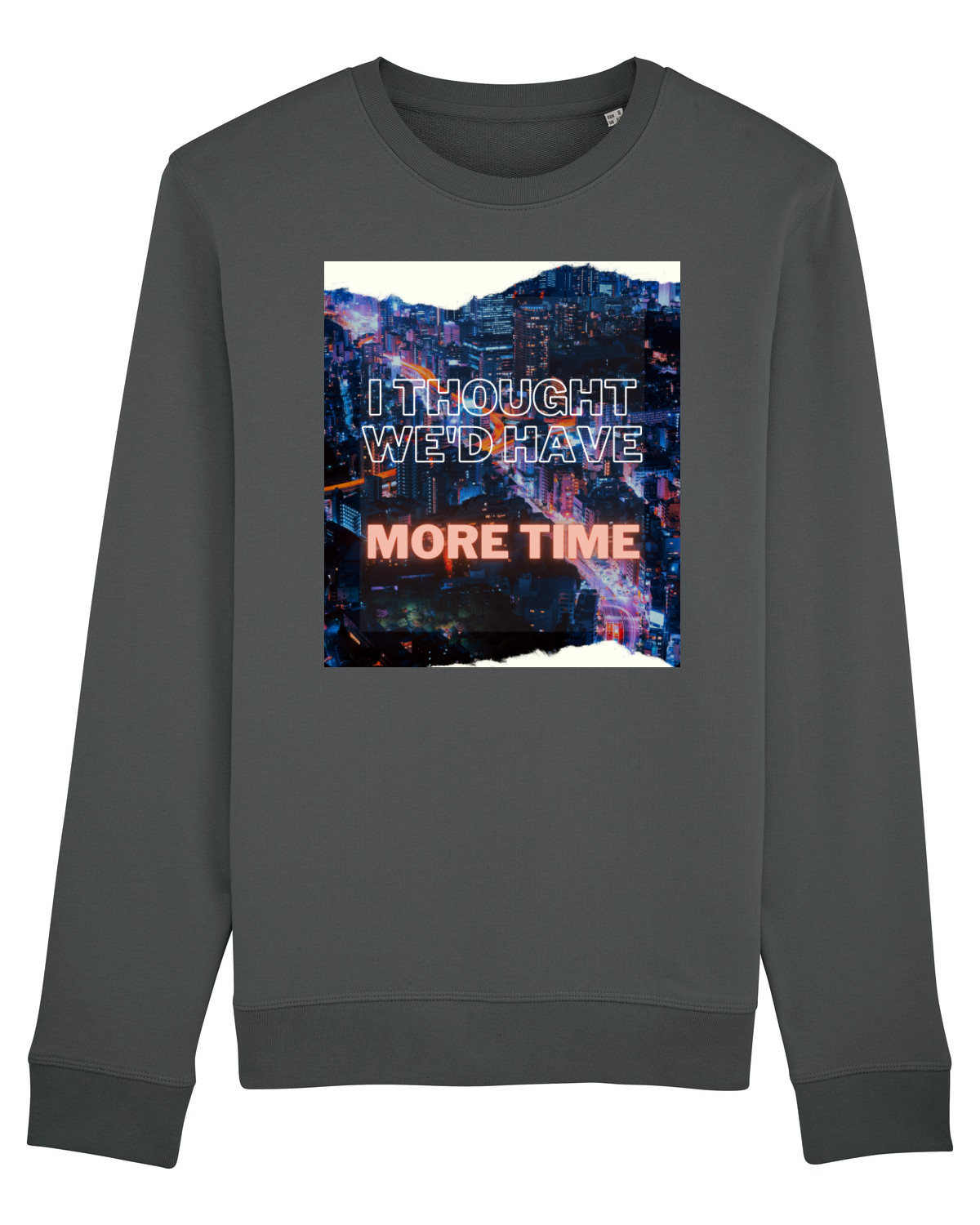 Bluză mânecă lungă Unisex Rise Anthracite