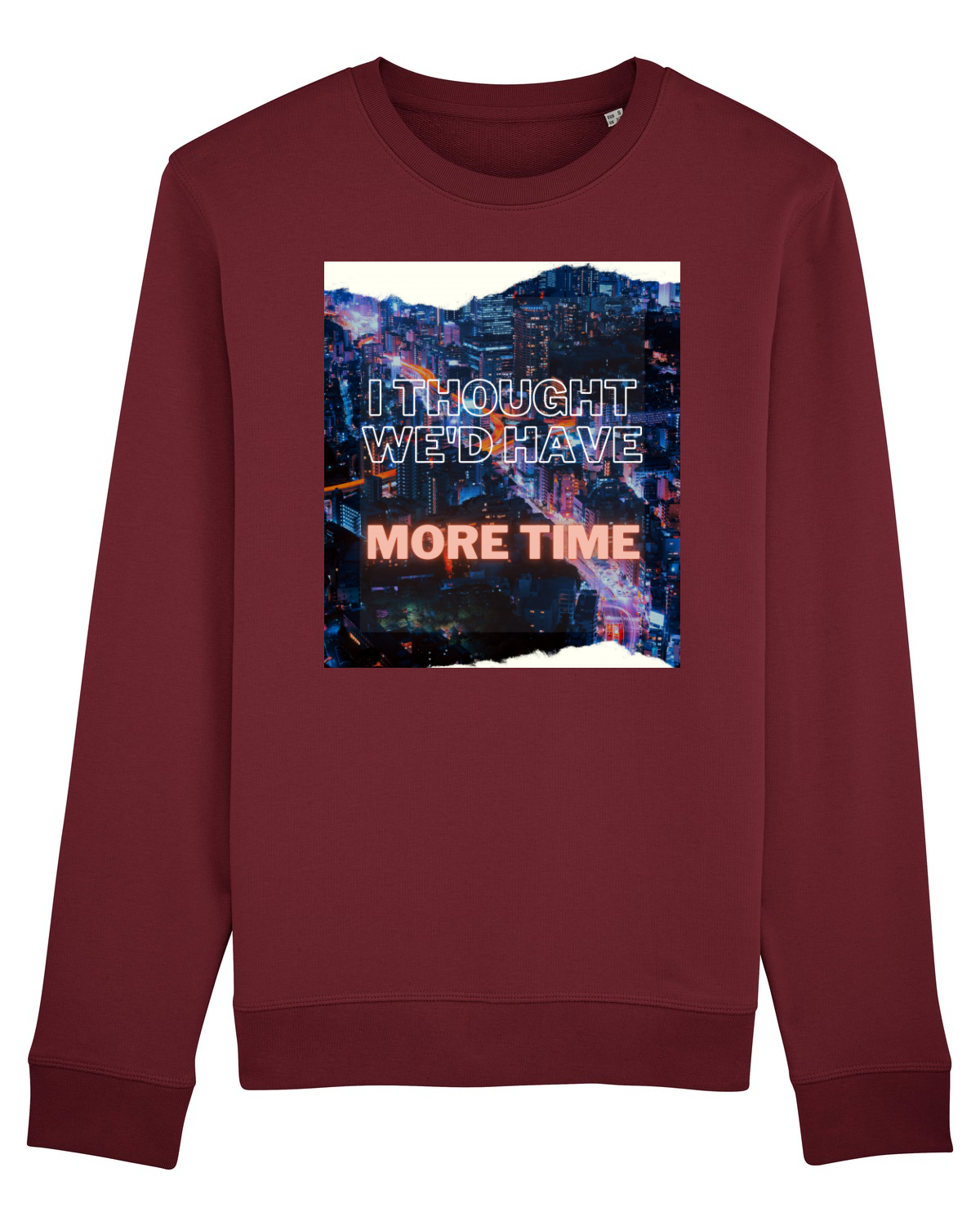 Bluză mânecă lungă Unisex Rise Burgundy