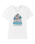 Cu musca pe căciulă... de Valentines Day Tricou mânecă scurtă guler V Bărbat Presenter