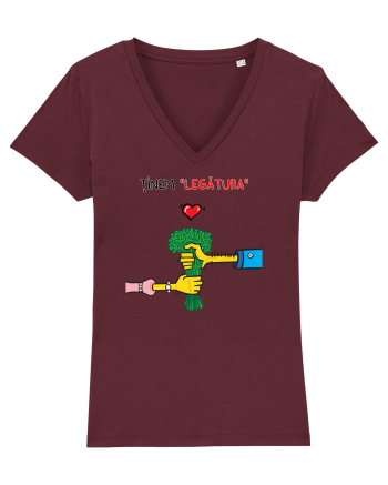 Tinem legătura... de Valentines Day Burgundy