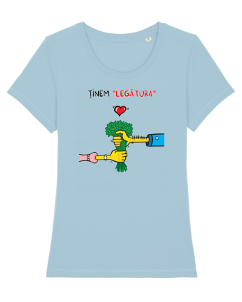 Tinem legătura... de Valentines Day Sky Blue