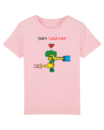Tinem legătura... de Valentines Day Cotton Pink