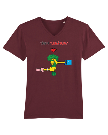 Tinem legătura... de Valentines Day Burgundy