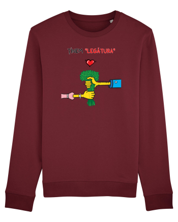 Tinem legătura... de Valentines Day Burgundy