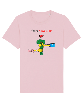 Tinem legătura... de Valentines Day Cotton Pink