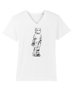 Just Jeff Tricou mânecă scurtă guler V Bărbat Presenter