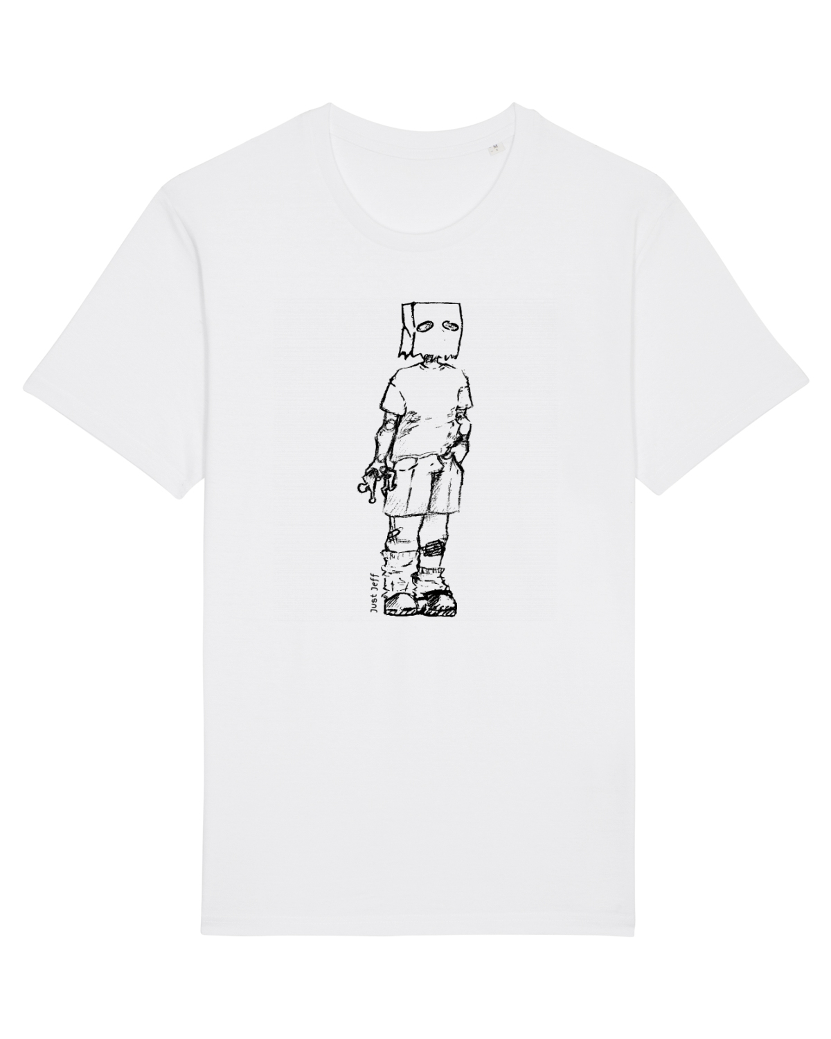 Tricou mânecă scurtă Unisex Rocker White
