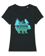 Always Grateful Tricou mânecă scurtă guler larg fitted Damă Expresser