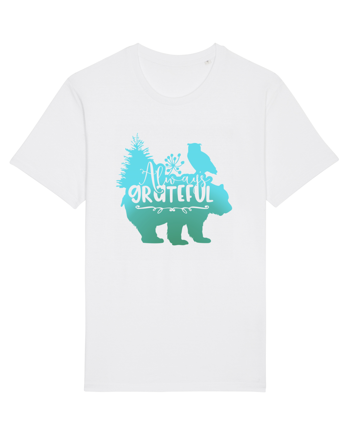 Tricou mânecă scurtă Unisex Rocker White