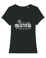 Always Grateful Tricou mânecă scurtă guler larg fitted Damă Expresser
