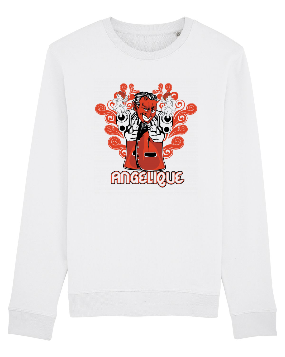 Bluză mânecă lungă Unisex Rise White