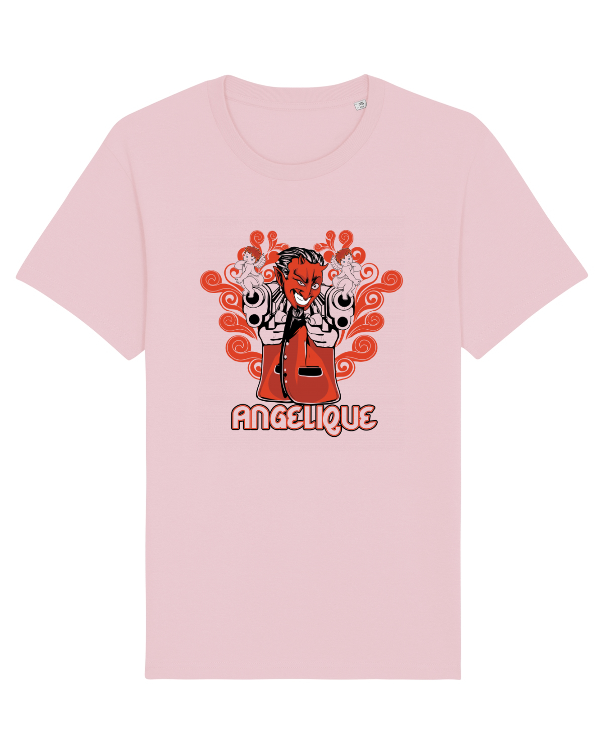 Tricou mânecă scurtă Unisex Rocker Cotton Pink
