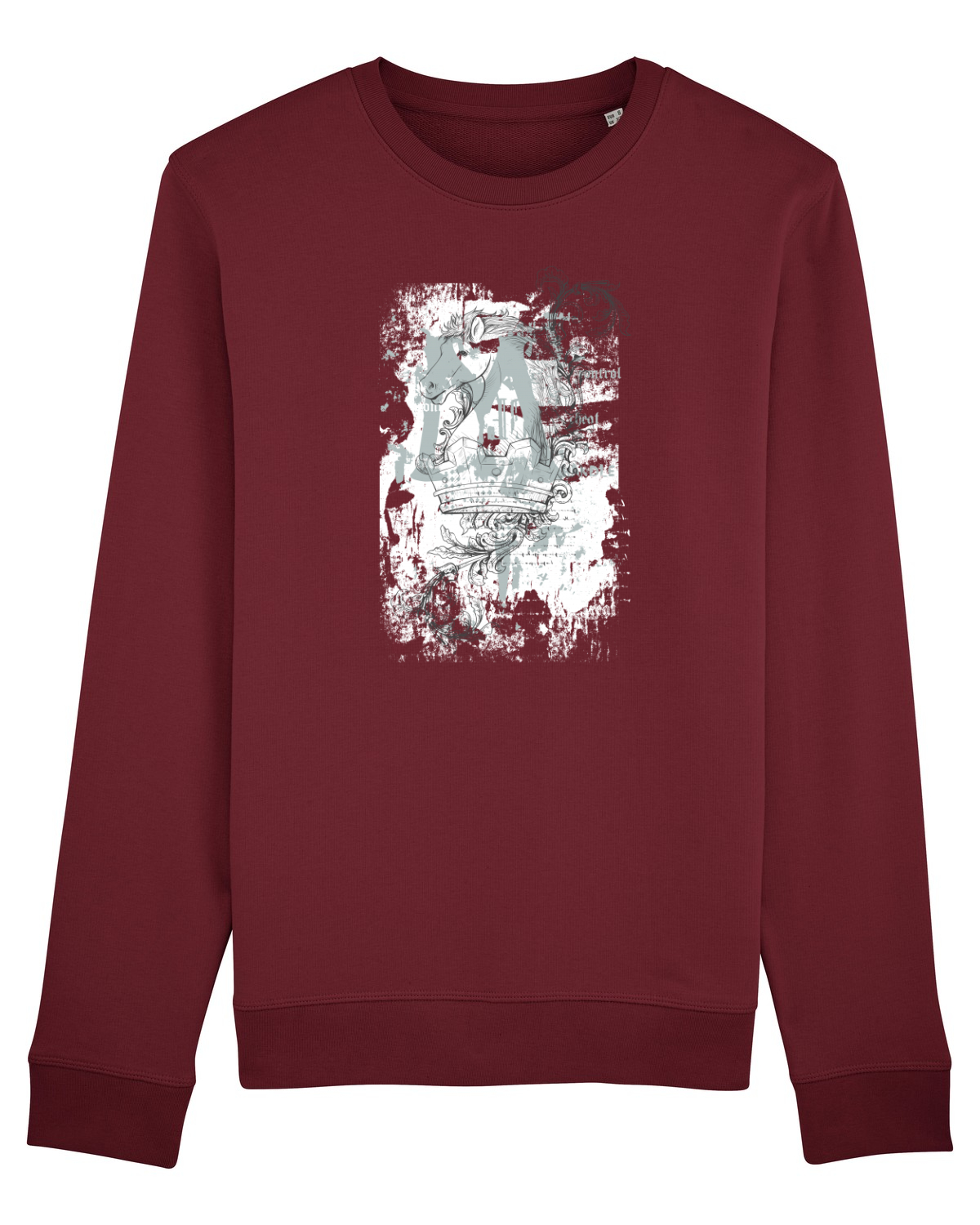 Bluză mânecă lungă Unisex Rise Burgundy