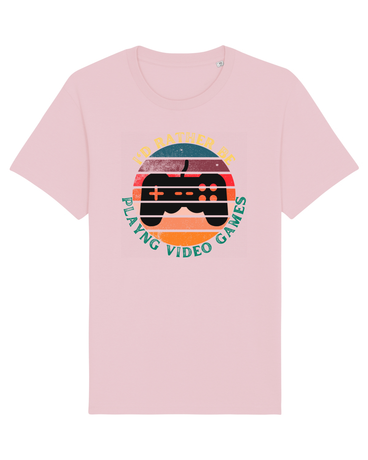 Tricou mânecă scurtă Unisex Rocker Cotton Pink