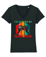 Gamer Tricou mânecă scurtă guler V Damă Evoker