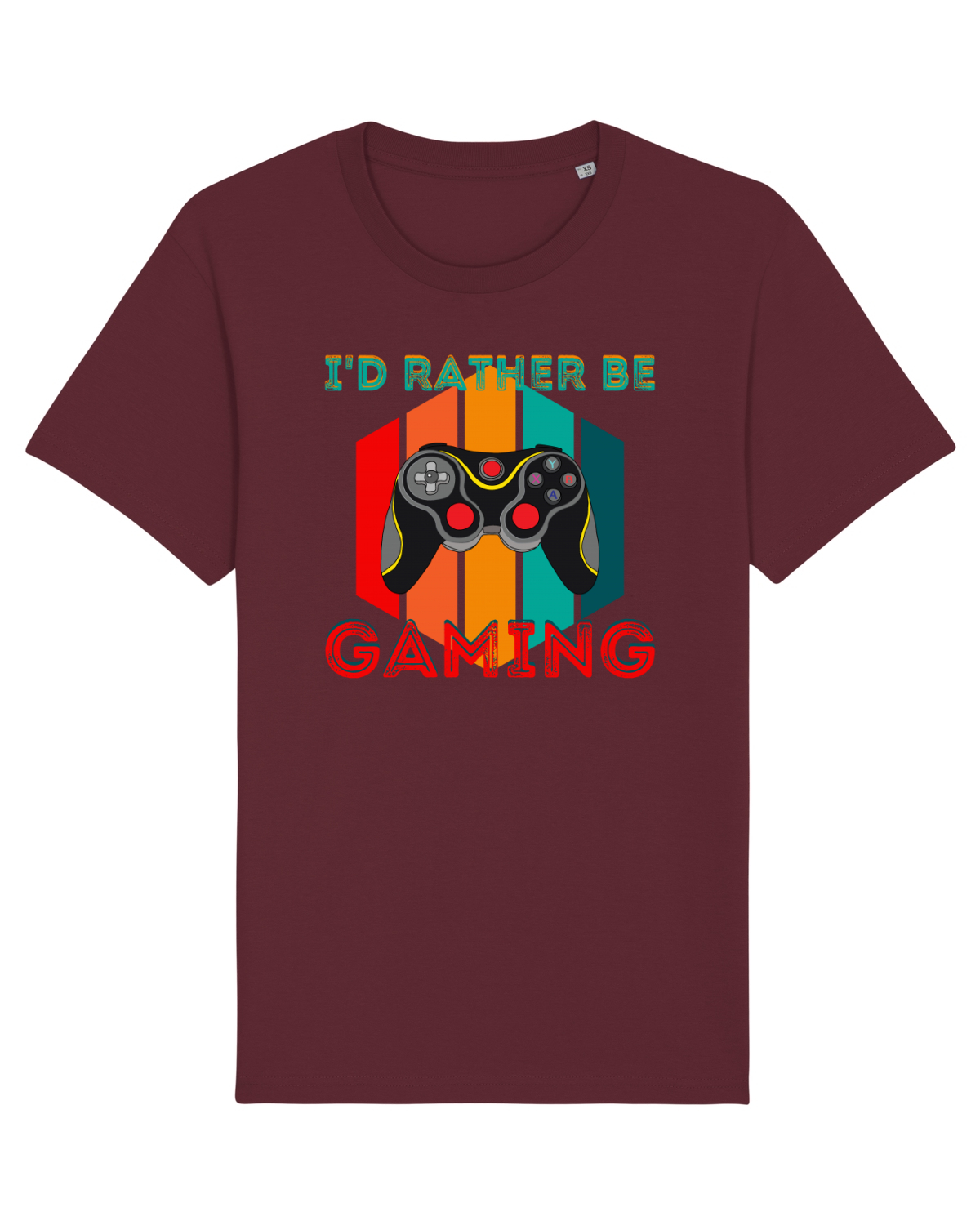 Tricou mânecă scurtă Unisex Rocker Burgundy