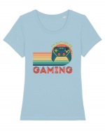 Gamer Tricou mânecă scurtă guler larg fitted Damă Expresser