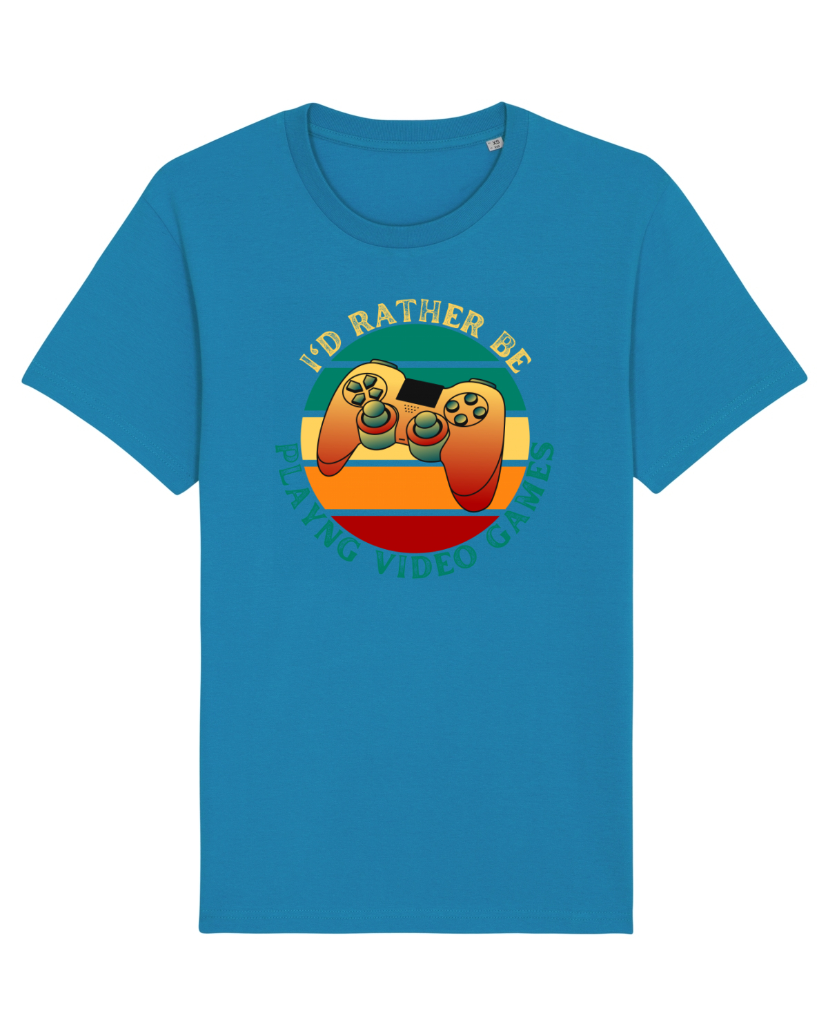 Tricou mânecă scurtă Unisex Rocker Azur